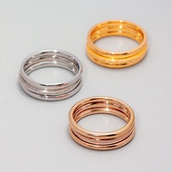 Brand new titanium steel 3-piece set ring,simple style women's stainless steel 3-piece set ring.