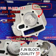 EX5 DREAM BLOCK 53mm WAVE100 BLOCK RACING FJN BLOCK SONIC PISTON QUALITY 💯 TAIKOM HHM RED LEO ESPADA