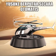 Parfum Mobil Pajangan Motif Helikopter Tenaga Surya - Hiasan Parfum Mobil Emas Aksesoris Interior Mo