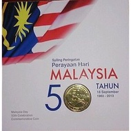 pingat medal Malaysia Nordic Gold Coin Card duit syiling 1 ringgit 2013 50th Anniversary Formation Malaysia