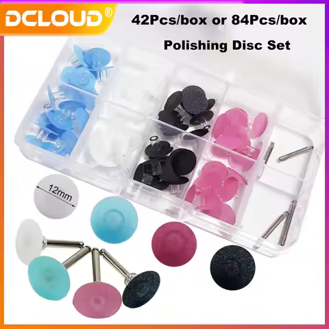 DCLOUD 1Box Dental Finishing Polishing Disc Set Composite Resin Finishing Disc+Mandrel Polishing Ste