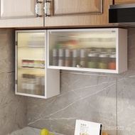[Ready stock]Wall Cupboard Lower Shelf Seasoning Cabinet Kitchen Locker Wall-Mounted Home Storage Cupboard Punch-Free