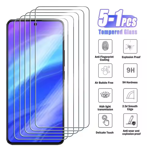 5-1Pcs Tempered Glass for Xiaomi 13 11 10 Pro 4G Screen Protector For Redmi Note 12S 11S 10S 5G 12 T