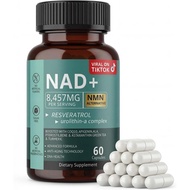 NAD Supplement with Resveratrol, NMN Supplement Alternative, NAD Plus Nicotinamide Riboside, Quercet