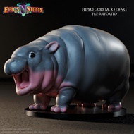 Hippo God Moo Deng "Bounced Pig"-Beast/3D printed miniature ENS