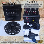 S-RIDE M520 1x9-Speed Mountain Bike Groupset (11-50T) - Shifter, Rear Derailleur, Cassette