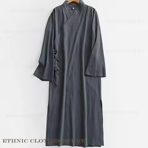 Large Size 9XL Cosplay Wudang Taoist Robe Traditional Chinese Clothes Costume Retro Tai Chi Uniform 