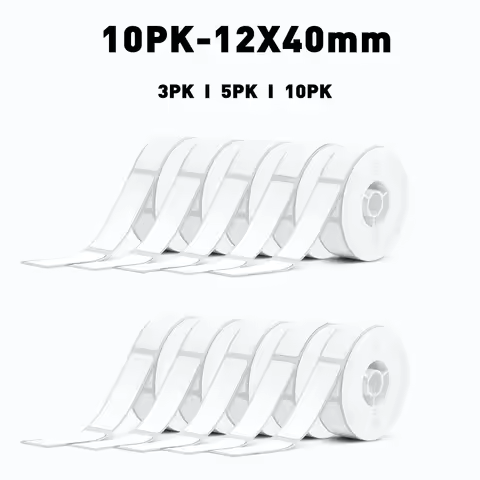 3/5/10 Rolls P15 Label Tape Paper for Marklife P15 Q30 D30 P12 P11 Label Printer Waterproof Thermal 