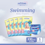 SoftLove I Swimming Baby Diapers I PANTS I 5pcs Combo