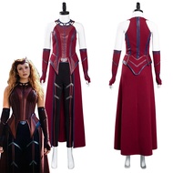 Wanda vision Wandavision Scarlet Witch Cosplay Costume Outfits Carnival Suit