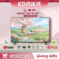 KOAlKA 50-inch Smart TV with Built-in Speaker & Supports WiFi |  無邊框  Supports YouTube & Digital TV 
