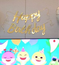 Happy Birthday banner decor 生日字句佈置