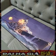 CHEAP ACCESSORIES A17 - Desk Pad [Battleship 17] Large Size 90x40cm, 3mm thick, Easy to Move Mouse