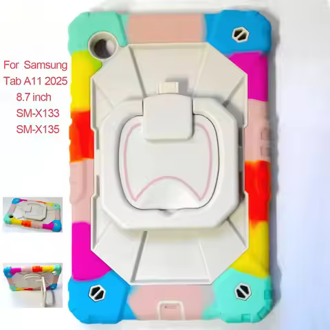 For Samsung Tab A11 8.7 inch SM-X133 X135 Case Kids Tablet cover Silicone +PC for Galaxy Tab A11 SM-
