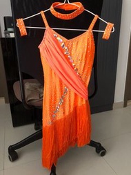 兒童拉丁舞比賽表演裙