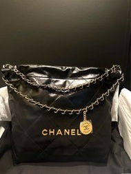 Chanel 22 bag small 黑金小號