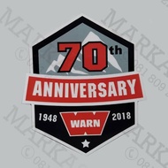 70th Anniversary Color Sticker