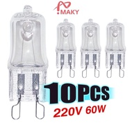 [MAKY] 10Pcs Oven Light Bulb G9 High Temperature Bulb Steamer Light 25w 28w 40w 60w SG