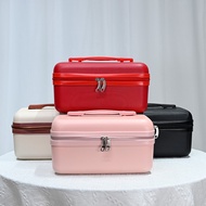 16 Inch Portable Suitcase Small Luggage Compartment Makeup Bag Storage Box Travel Lightweight And Po
