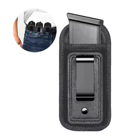 Concealed Magazine Pouch Holster Mag Holder Belt Clip for 9mm .40mm Pistol Glock 19 21 22 23 Ruger S