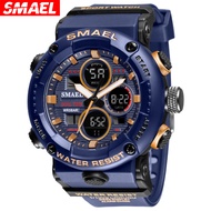 SMAEL Luxury Watch Men Waterproof Original Gold Stainless Steel Multifunctional Watches