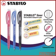 Stabilo Liner 348 Retractable Ball Pen Extra Fine (0.5mm) / Fine (0.7mm) / Stabilo 348 Ball Pen / 34