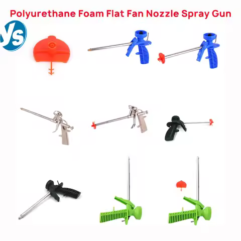 Polyurethane Foam Flat Fan Spray Nozzle Polyurethane Foam Spray Gun Foaming Glue Gun Metal Trigger S