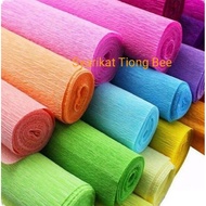 50 x 2.5meter COLOR CREPE PAPER / KERTAS CREPE PAPER/ PAPER WARNA / KERTAS WARNA-- kertas bunga