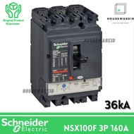 MCCB 3 PHASE 160 AMPERE 3P 160A BREAKER SCHNEIDER NSX160F TM160D 36KA - ColtonShop7