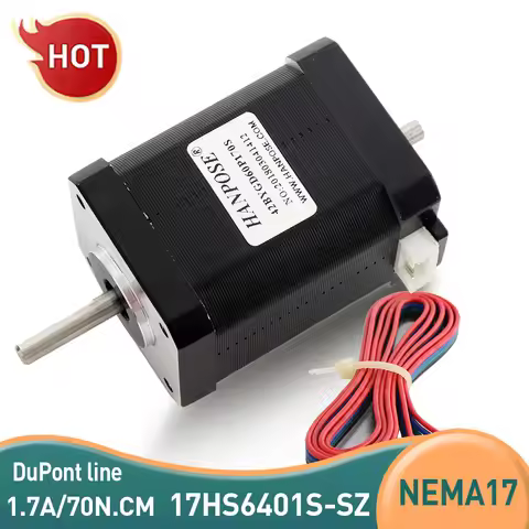 Hybrid Stepper Motor NEMA 17 60mm 1.7A 70N.CM 4-Wire 17HS6401S-SZ for 3D Printer CNC 12V Stepper Mot