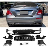 Mercedes Benz E Class W213 E63 Brabus Rear Diffuser with Tips AMG E200 E250 E300 E43 accessories 201