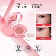 【New product】 INTO YOU air cushion blush cream matte light breathable makeup rouge air cushion blush