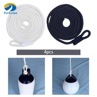 Perfeclan 4 Boat Fender Lines, Boat Fender Bumper, Inflatable Marine Bumper Mooring Rope Bumper Line
