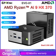 GMKtec EVO-X1 AI Mini PC AMD Ryzen AI 9 HX-370 32GB LPDDR5X 1TB SSD Windows 11 Pro USB4/Oculink Port