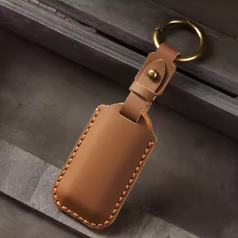 Leather Car Key Case Key Bag Car Smart Key Fob Cover Shell for Volvo S60 V60 S90 V90 Xc40 C40 Xc60 X