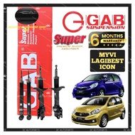 GAB SUPER ABSORBER PERODUA MYVI OLD , MYVI LAGI BEST , MYVI ICON 2005-2017 FRONT / REAR ABSORBER
