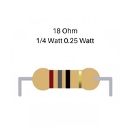18 ohm 0.25w 1/4W resistor (5% tolerance)