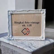 Vintage photo frame size. 12R - vintage photo Frame - Belgian carved Frame