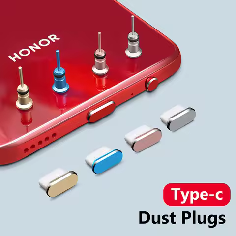 Type C Plug Dust Plug 3.5mm Earphone Jack Sim Card USB Type-C Anti Dust Plug For Samsung S10 S9 S8 N