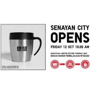 Uniqlo 限量 雙層不鏽鋼馬克杯 280ml 寬口 保溫杯 感謝祭 杯子 優衣庫 隔熱隔冰 銀色 黑色