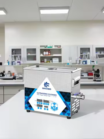 Granbo 4.5L Ultrasonic Cleaner 200W Multi-Frequency 40~200KHz Food-Grade Stainless Steel Lab Profess