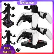 RGB Game Controller Holder 8 Lighting Effects Gaming Headphones Stand Controller Stand for Switch PS