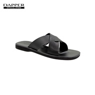 DAPPER รองเท้าแตะ Carbon Fiber Cross Strap Sandals สีดำ