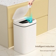 1pc 12L/14L/16L Smart Sensor Trash Can, Automatic Lid Opening, AA Battery Powered, Leak-Proof Design