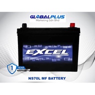 (Ambil Sendiri Di Kilang @ Own Pickup)EXCEL NS70L Maintenance Free  Battery 65D26L/ 80D26L For Proto
