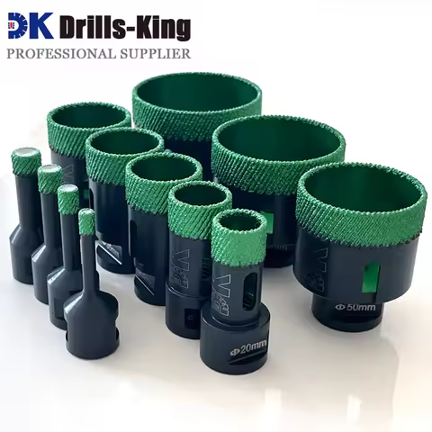 6mm - 68mm Crown M14 Thread Vacuum Brazed Diamond Core Drill Bit For Marble Stone Porcelain Ceramic 
