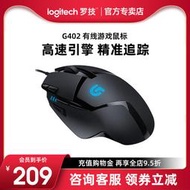 【促銷】羅技G402有線鼠標電競機械游戲主播鼠標宏臺式電腦CF/LOL通用