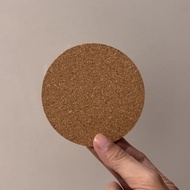 Cork Coaster, Smooth Circle-Shaped Cork Coaster - Cork Coaster Size M