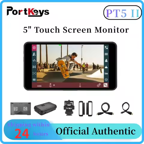 Portkeys PT5 II Touch Screen Monitor 5 Inch 4K HDMI-compatible 500nit Ultra-thin 3D LUT Support 1920