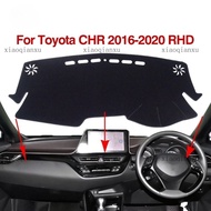 For Toyota C-HR CHR 2016 2017 2018 2019 2020 RHD Car Accessories Sun Protection Car dashboard covers Mat Dashboard Cover Pad Sunshade Dashmat Polyester Flannel Leather material